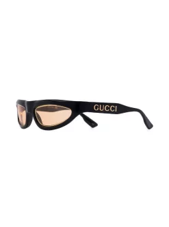 ( Nouvelle Collection ) Gucci Eyewear Lunettes De Soleil à Plaque Logo Homme -Gucci Eyewear Soldes 2022 17298818 38369963 600