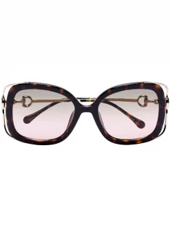 ( Nouvelle Collection ) Gucci Eyewear Lunettes De Soleil Ă Monture Oversize Femme