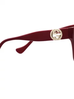 Gucci Eyewear Lunettes De Soleil à Plaque Logo Femme -Gucci Eyewear Soldes 2022 17349417 35810771 600