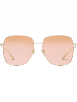 Gucci Eyewear Lunettes De Soleil à Monture Carrée 8057 GOLD