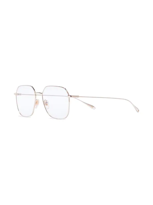 Gucci Eyewear 004 56 GOLD-GOLD-TRANSPARENT Lunettes De Vue à Monture Carrée Femme 2 Gucci Eyewear 004 56 GOLD-GOLD-TRANSPARENT Lunettes De Vue à Monture Carrée Femme – Image 2