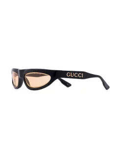 ( Nouvelle Collection ) Gucci Eyewear 001 54 BLACK-BLACK-YELLOW Lunettes De Soleil à Monture Papillon Homme -Gucci Eyewear Soldes 2022 17349513 38367052 600