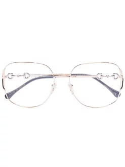 Gucci Eyewear Lunettes De Vue Ă Mors 001 58 GOLD-GOLD-TRANSPARENT