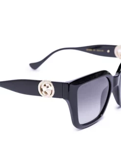 ( Nouvelle Collection ) Gucci Eyewear Lunettes De Soleil GG à Monture Oversize 001 54 BLACK-BLACK-GREY -Gucci Eyewear Soldes 2022 17349520 36784768 600