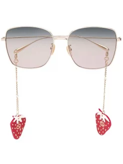 Gucci Eyewear Lunettes De Soleil à Monture Carrée Femme