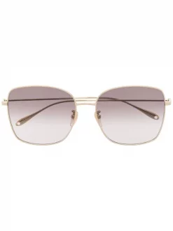 ( Nouvelle Collection ) Gucci Eyewear Lunettes De Soleil à Monture Carrée 003 GOLD