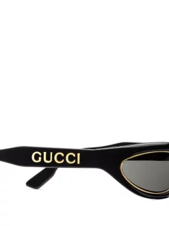 Gucci Eyewear 1012 - BLACK/LIGHT GREY Lunettes De Soleil Mask à Monture Papillon Femme -Gucci Eyewear Soldes 2022 17435276 36123360 600