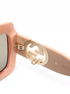 Gucci Eyewear Lunettes De Soleil à Monture Oversize Femme -Gucci Eyewear Soldes 2022 17435373 36142459 600