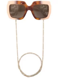 Gucci Eyewear Lunettes De Soleil à Monture Oversize Femme