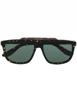 Gucci Eyewear Lunettes De Soleil Ă Monture Aviateur 002