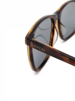Gucci Eyewear Lunettes De Soleil à Monture Carrée 002 -Gucci Eyewear Soldes 2022 17435385 36142485 600