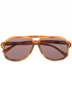 Gucci Eyewear Lunettes De Soleil à Monture Aviateur Homme