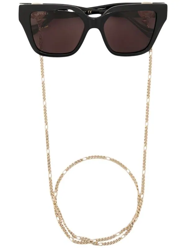 Gucci Eyewear 005 Lunettes De Soleil à Monture Carrée Femme 1 Gucci Eyewear 005 Lunettes De Soleil à Monture Carrée Femme