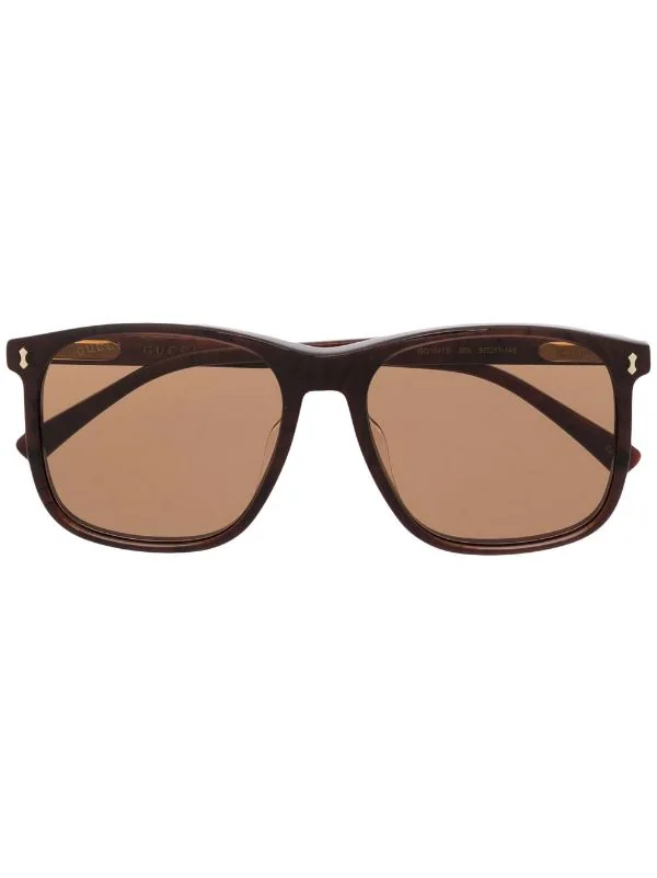 ( Nouvelle Collection ) Gucci Eyewear Lunettes De Soleil à Monture Carrée BROWN-BROWN-BROWN 003 1 ( Nouvelle Collection ) Gucci Eyewear Lunettes De Soleil à Monture Carrée BROWN-BROWN-BROWN 003