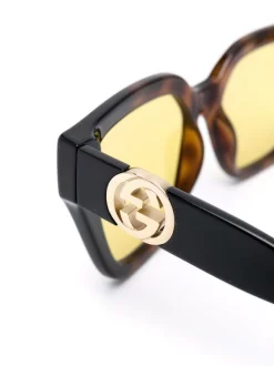 ( Nouvelle Collection ) Gucci Eyewear Lunettes De Soleil à Monture Carrée Femme -Gucci Eyewear Soldes 2022 17436320 36142384 600