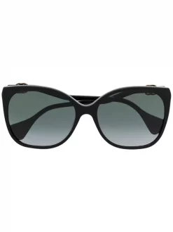 ( Nouvelle Collection ) Gucci Eyewear Lunettes De Soleil 60 Mm à Monture Carrée 001 BLACK
