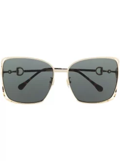 Gucci Eyewear 002 Lunettes De Soleil Ă Monture Papillon Femme