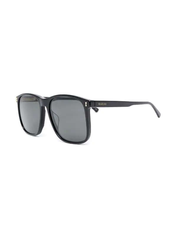 Gucci Eyewear Lunettes De Soleil à Monture Oversize BLACK-BLACK-GREY 001 2 Gucci Eyewear Lunettes De Soleil à Monture Oversize BLACK-BLACK-GREY 001 – Image 2