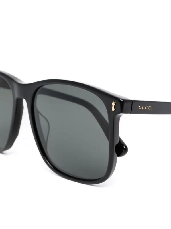 Gucci Eyewear Lunettes De Soleil à Monture Oversize BLACK-BLACK-GREY 001 3 Gucci Eyewear Lunettes De Soleil à Monture Oversize BLACK-BLACK-GREY 001 – Image 3