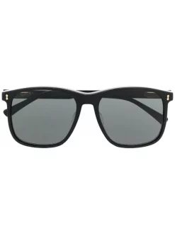 Gucci Eyewear Lunettes De Soleil à Monture Oversize BLACK-BLACK-GREY 001