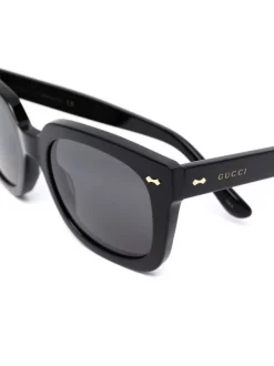 ( Nouvelle Collection ) Gucci Eyewear Lunettes De Soleil à Monture Carrée 005 BLACK -Gucci Eyewear Soldes 2022 17437167 36121540 600