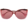 Gucci Eyewear 004 PINK Lunettes De Soleil à Monture Papillon Oversize Femme