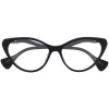 Gucci Eyewear 001 BLACK Lunettes De Vue à Monture D'inspiration Wayfarer Femme