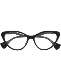 Gucci Eyewear 001 BLACK Lunettes De Vue à Monture D'inspiration Wayfarer Femme