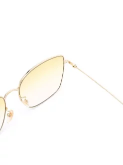 Gucci Eyewear Lunettes De Soleil à Monture Oversize 004 GOLD GOLD YELLOW -Gucci Eyewear Soldes 2022 17491753 36234339 600