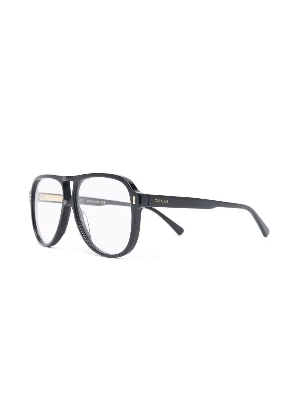 Gucci Eyewear 001 Lunettes De Vue à Monture Aviateur Homme 2 Gucci Eyewear 001 Lunettes De Vue à Monture Aviateur Homme – Image 2