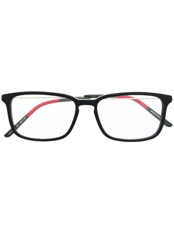 Gucci Eyewear 001 BLACK Lunettes De Vue à Monture Carrée Homme 1 Gucci Eyewear 001 BLACK Lunettes De Vue à Monture Carrée Homme