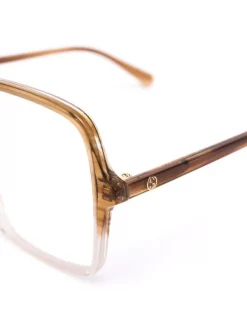 Gucci Eyewear Lunettes De Vue à Monture Carrée Oversize Femme -Gucci Eyewear Soldes 2022 17548632 36470250 600