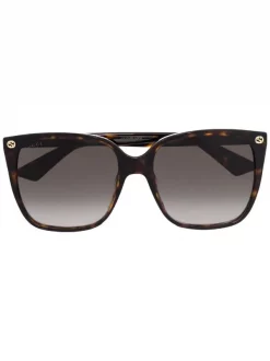 Gucci Eyewear Lunettes De Soleil Tintées à Monture Papillon 003 BROWN