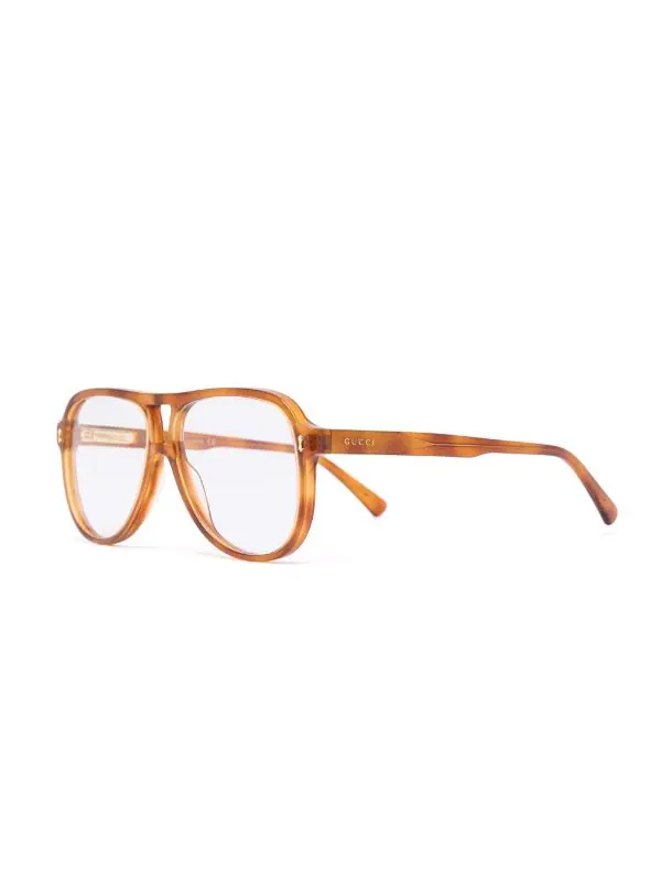 Gucci Eyewear 002 Lunettes De Vue à Monture Aviateur Homme 2 Gucci Eyewear 002 Lunettes De Vue à Monture Aviateur Homme – Image 2