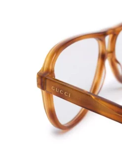 Gucci Eyewear 002 Lunettes De Vue à Monture Aviateur Homme 5 Gucci Eyewear 002 Lunettes De Vue à Monture Aviateur Homme -Gucci Eyewear Soldes 2022 17548756 36453222 600