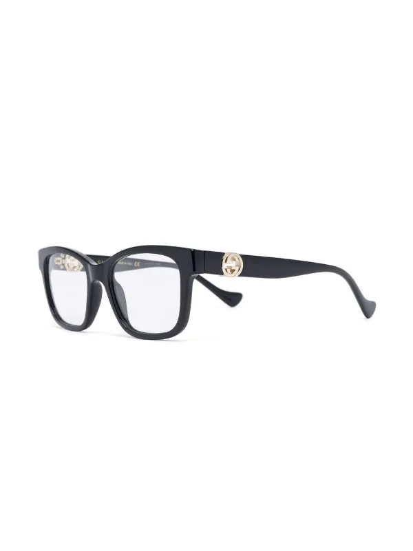 ( Nouvelle Collection ) Gucci Eyewear Lunettes De Vue à Monture Carrée 003 BLACK 2 ( Nouvelle Collection ) Gucci Eyewear Lunettes De Vue à Monture Carrée 003 BLACK – Image 2