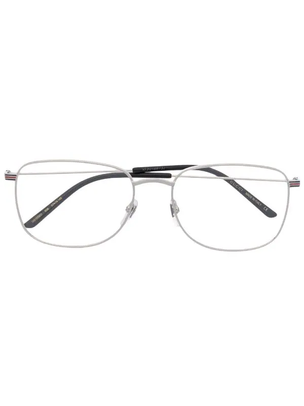 Gucci Eyewear Lunettes De Vue à Monture Carrée 006 SILVER 1 Gucci Eyewear Lunettes De Vue à Monture Carrée 006 SILVER