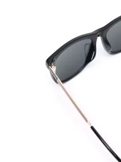 Gucci Eyewear 001 BLACK GOLD GREY Lunettes De Soleil à Monture Ronde Femme -Gucci Eyewear Soldes 2022 17558159 36538739 600