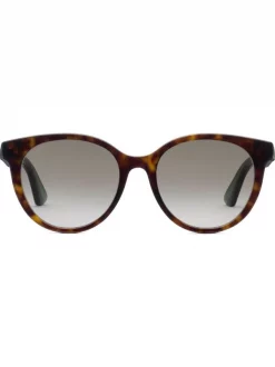Gucci Eyewear Lunettes De Soleil à Monture Ronde Femme