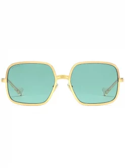 Gucci Eyewear Lunettes De Soleil à Monture Rectangulaire Femme
