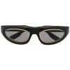 Gucci Eyewear Lunettes De Soleil à Finitions En Métal Doré Homme