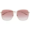 ( Nouvelle Collection ) Gucci Eyewear Lunettes De Soleil à Monture Ronde Femme
