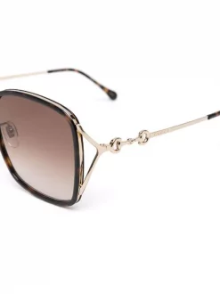 ( Nouvelle Collection ) Gucci Eyewear Lunettes De Soleil à Monture Carrée 003 HAVANA -Gucci Eyewear Soldes 2022 17760361 38404959 600