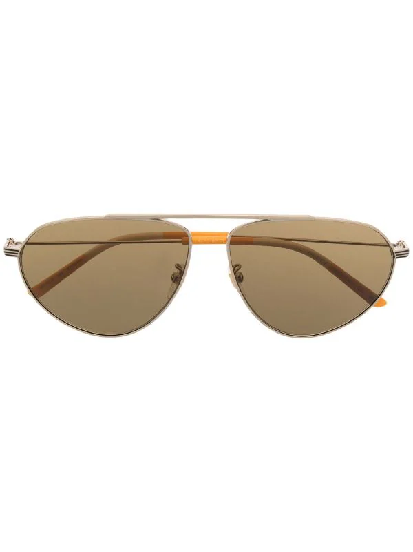 ( Nouvelle Collection ) Gucci Eyewear Lunettes De Soleil à Monture Aviateur 002 GOLD GOLD BROWN 1 ( Nouvelle Collection ) Gucci Eyewear Lunettes De Soleil à Monture Aviateur 002 GOLD GOLD BROWN