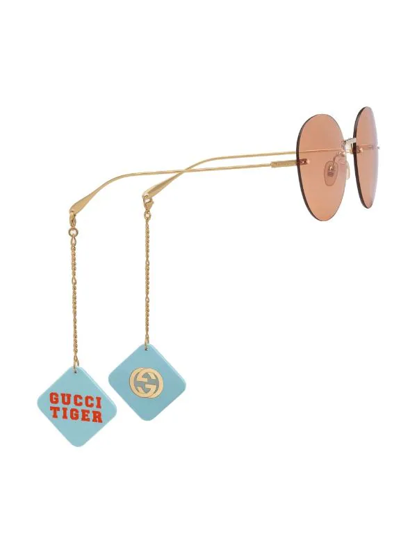 ( Nouvelle Collection ) Gucci Eyewear 8075 GOLD Lunettes De Soleil à Monture Ronde Femme 6 ( Nouvelle Collection ) Gucci Eyewear 8075 GOLD Lunettes De Soleil à Monture Ronde Femme – Image 6