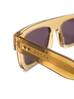 ( Nouvelle Collection ) Gucci Eyewear 7012 YELLOW Lunettes De Soleil Teintées à Monture Carrée Femme -Gucci Eyewear Soldes 2022 17894977 37855010 600
