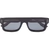 ( Nouvelle Collection ) Gucci Eyewear Lunettes De Soleil à Monture Carrée 001 BLACK-BLACK-GREY