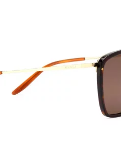 Gucci Eyewear Lunettes De Soleil à Monture Carrée Homme -Gucci Eyewear Soldes 2022 17945251 38008148 600
