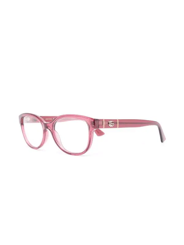 Gucci Eyewear Lunettes De Vue GG1115O à Monture Ovale 002 PINK 2 Gucci Eyewear Lunettes De Vue GG1115O à Monture Ovale 002 PINK – Image 2