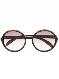 ( Nouvelle Collection ) Gucci Eyewear 002 BROWN Lunettes De Soleil GG1067S Ă Monture Ronde Femme